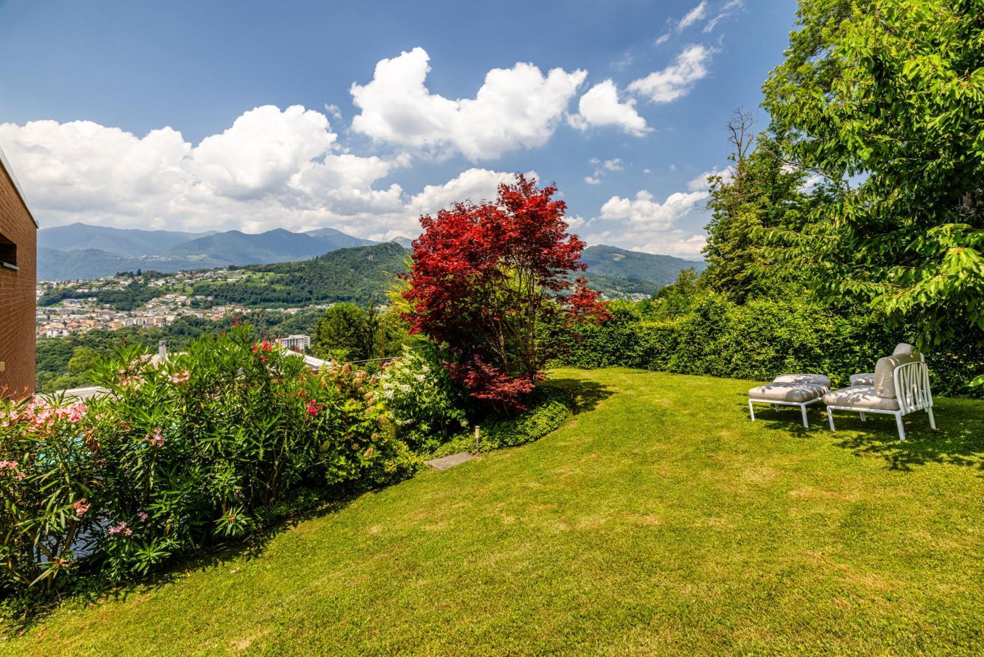 Villa Girandola With Private, Heated Pool Лугано Экстерьер фото